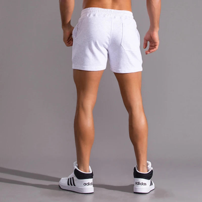 Cotton Running Shorts For Men Gym Fitness Home Casual Sport Underwear Yoga Workout Training Loose Boxers Super Short Pants Sweat - Smarsty