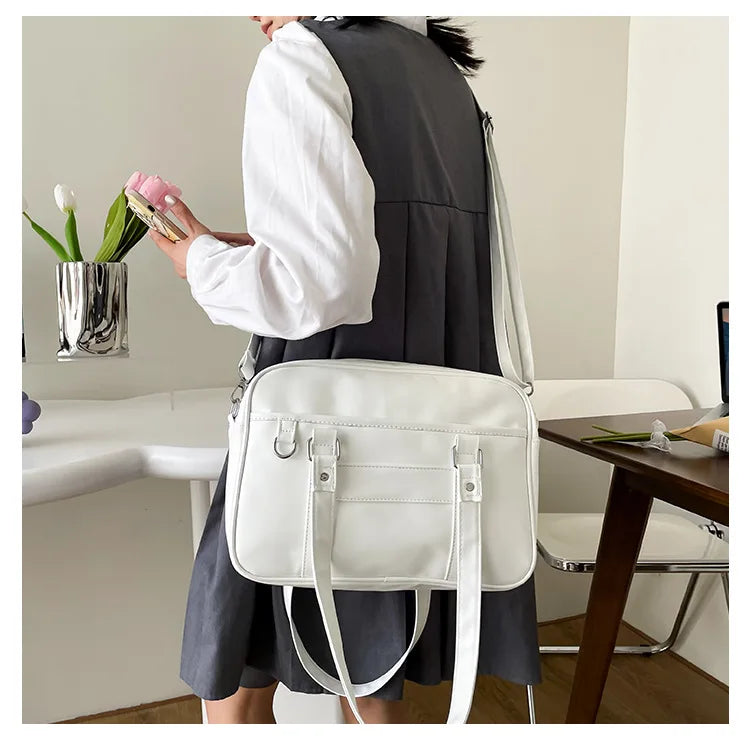 Japanese Style JK Bag Women PU Leather Crossbody Bag - Smarsty
