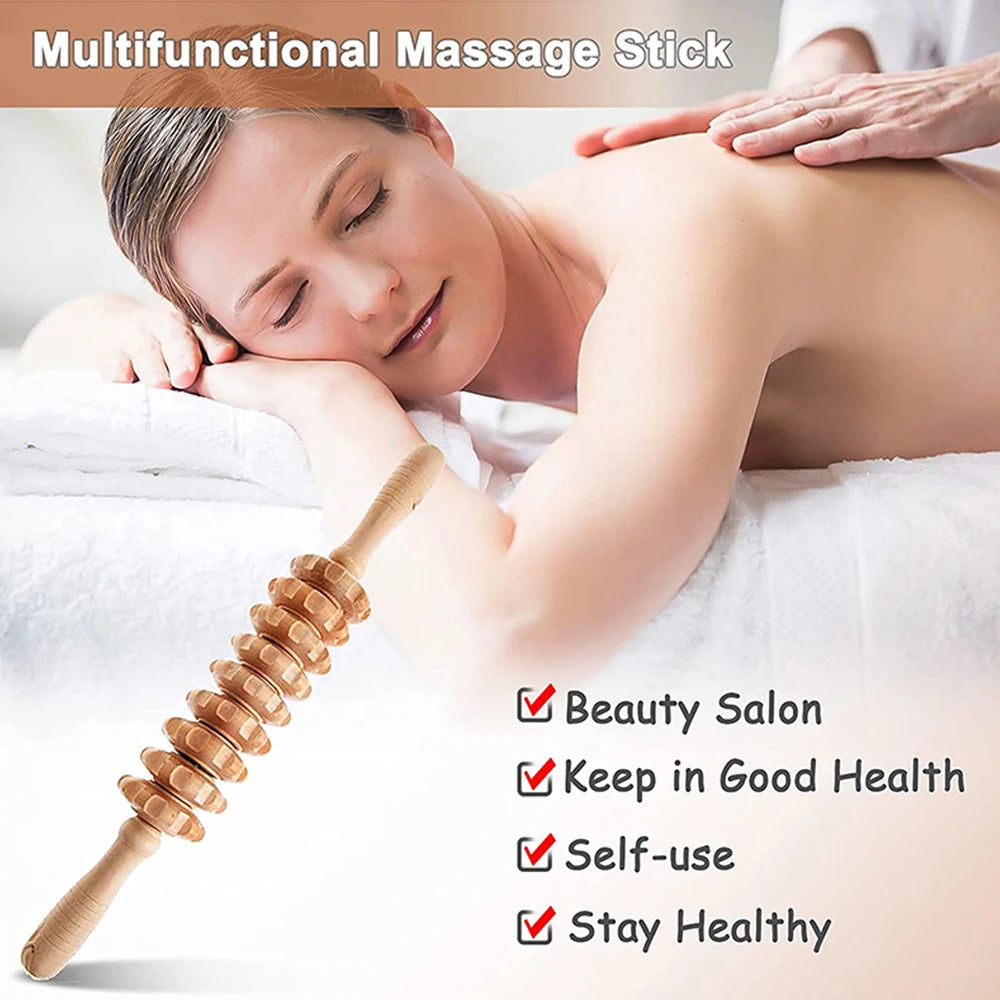 6 In 1 Wooden Massage Tool Set for Lymphatic Drainage - Smarsty