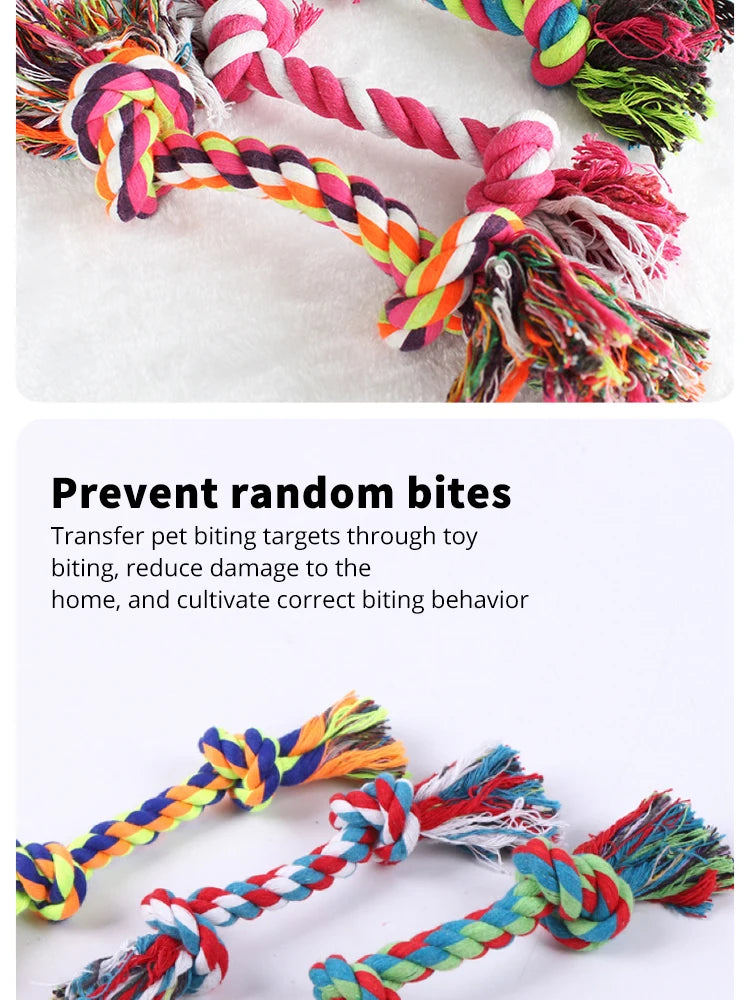 Durable Bite-Resistant Cotton Rope Dog Chew Toy - Smarsty