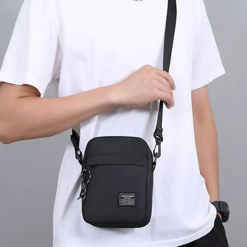 Nylon Crossbody Bag For Men Everyday School Commute - Smarsty