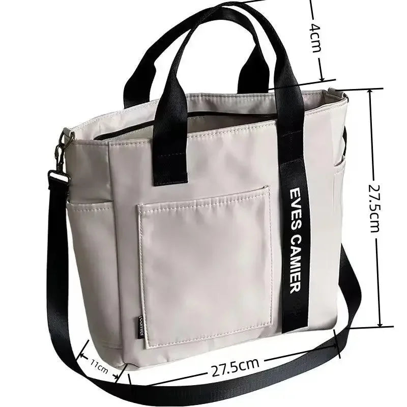Casual Large Capacity Tote Bag Nylon Waterproof Everyday - Smarsty