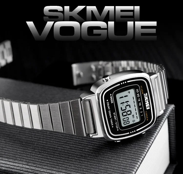 SKMEI 1901 Luxury Waterproof Digital Women's Watch - Smarsty