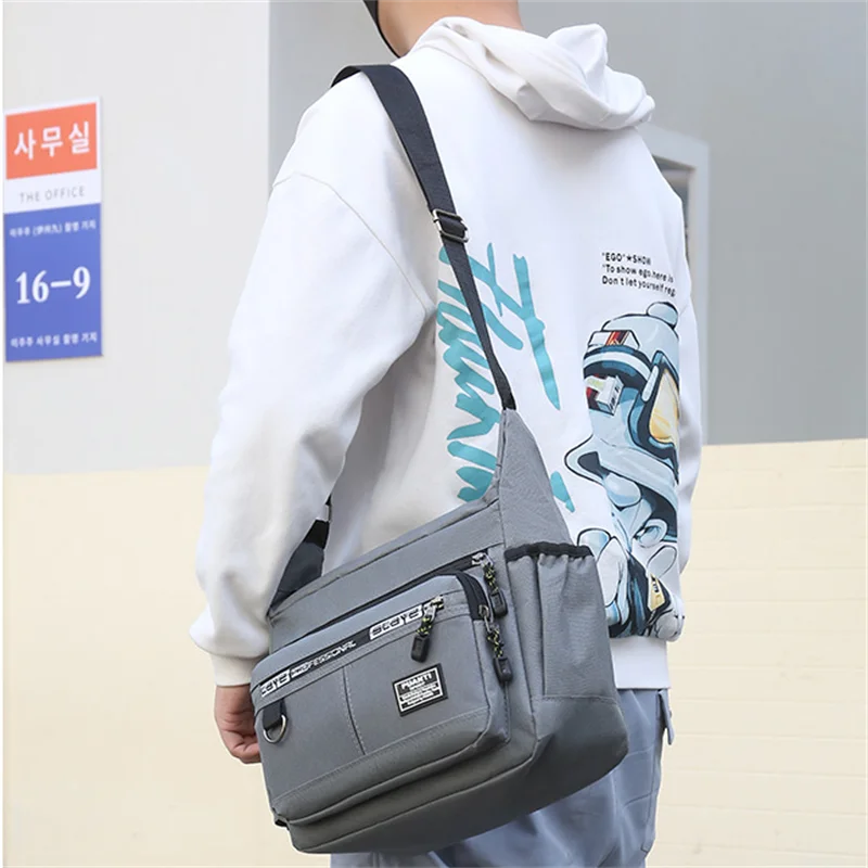 Mens Messenger Bag Crossbody Satchel Waterproof Oxford - Smarsty