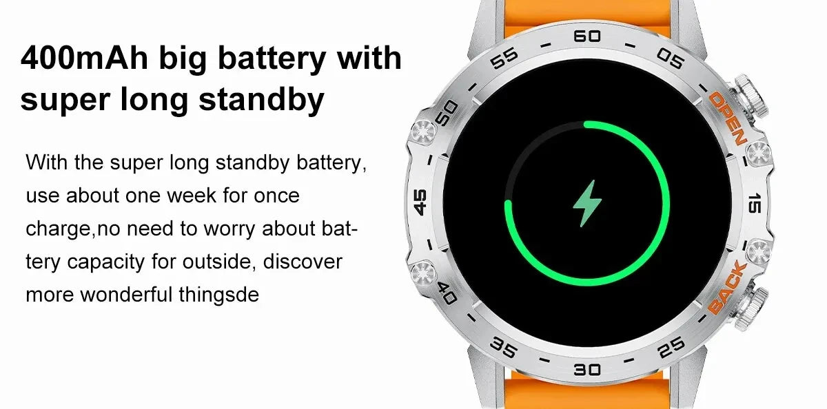 LIGE 1.39 Inch Bluetooth Smart Watch for Men - Smarsty