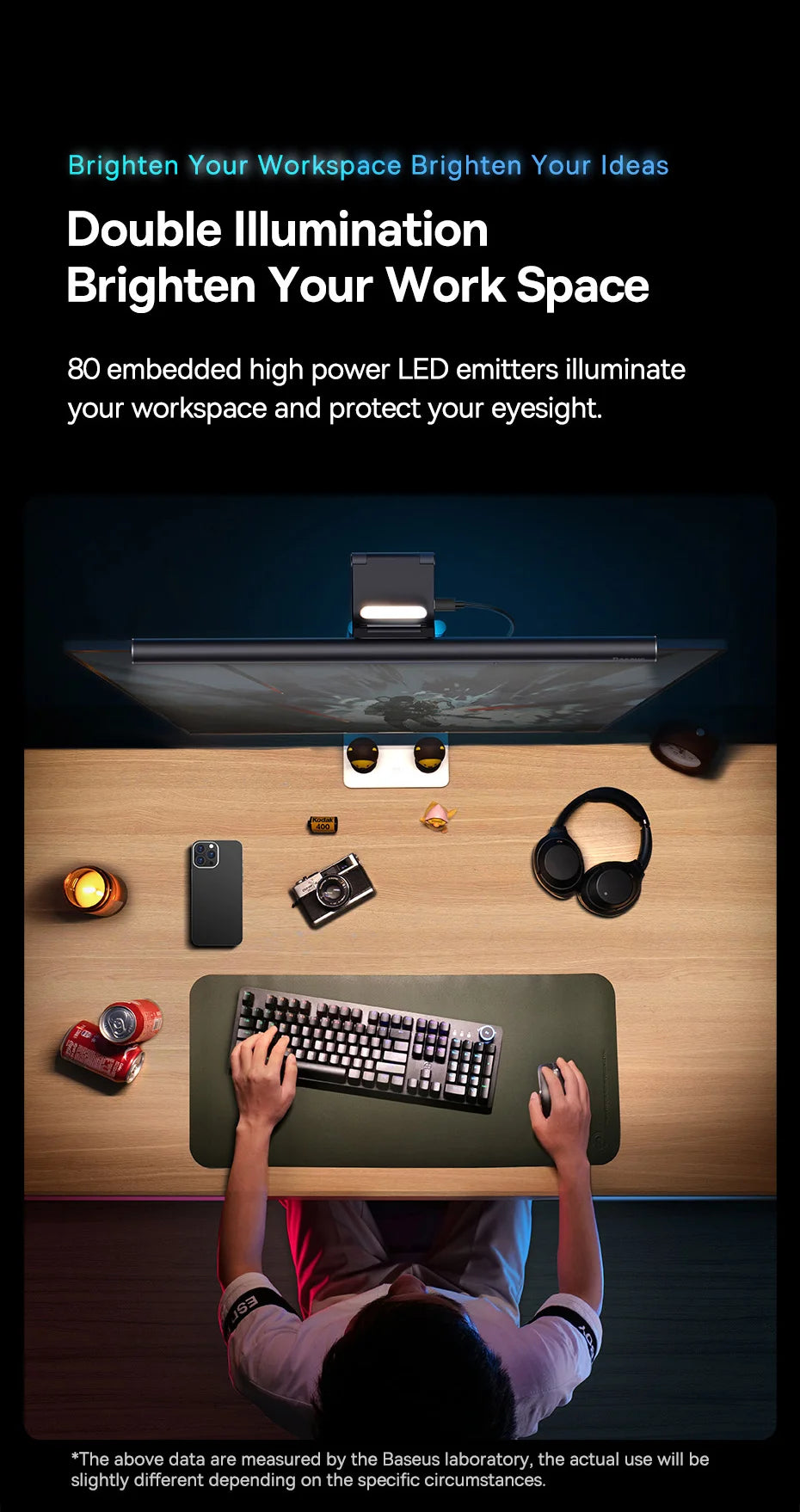 Baseus LED Screen Light Desk Lamp for Reading - Smarsty