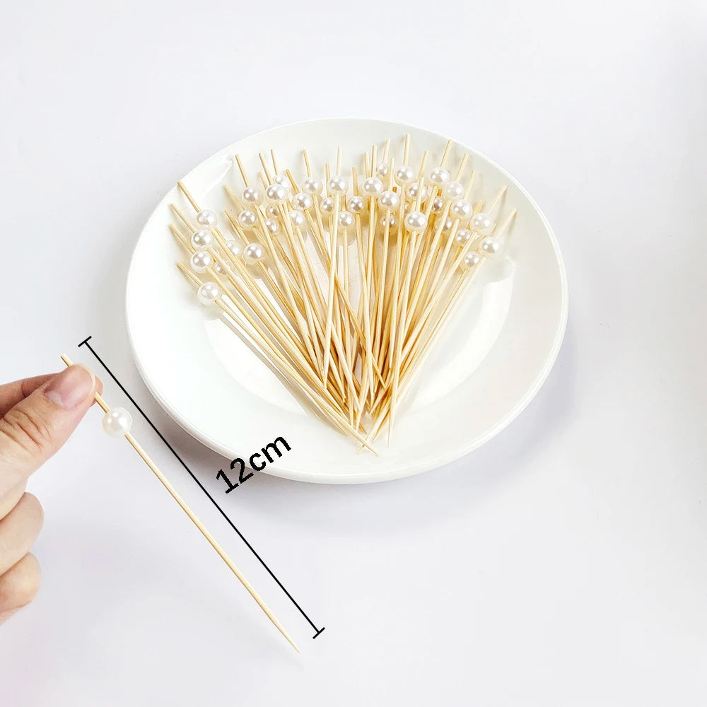 Bamboo Skewers 100Pcs for Parties and Events - Smarsty