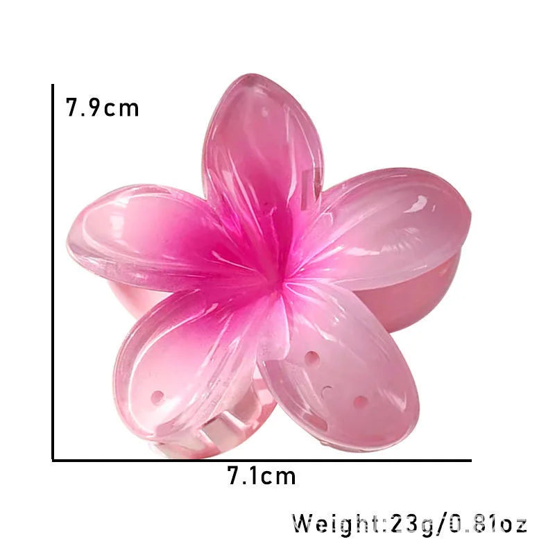 Five-Petal Flower Acrylic Hair Clip for Summer Style - Smarsty