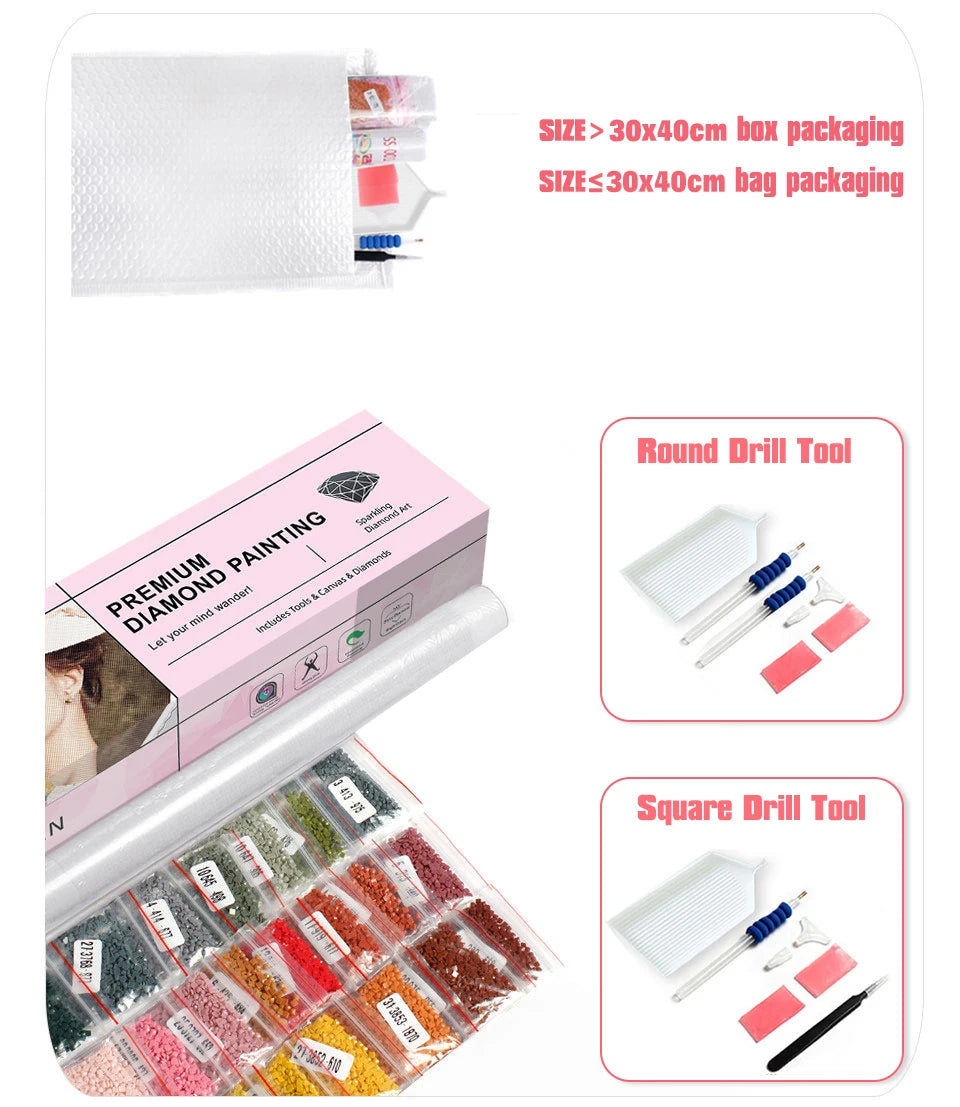 Handmade Moon Flower Diamond Painting for Bedroom Decor - Smarsty