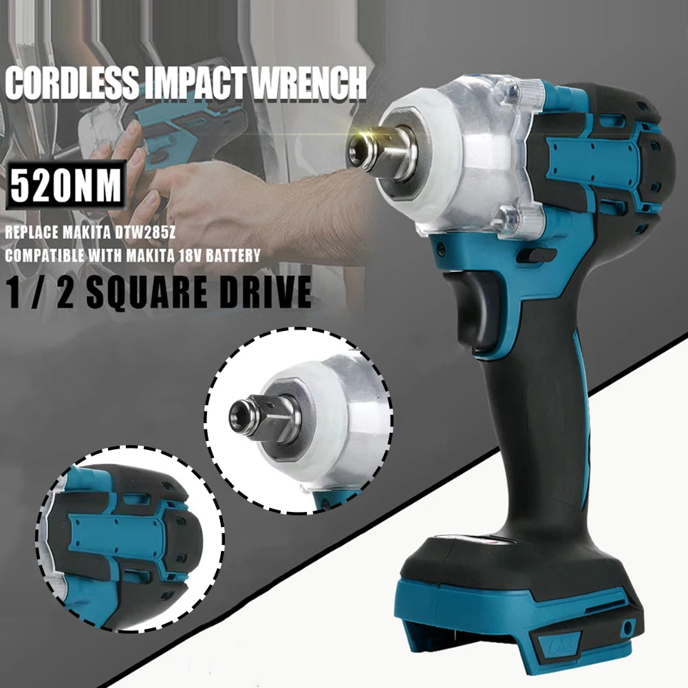 Cordless Brushless Impact Wrench with Toolbox Set - Smarsty