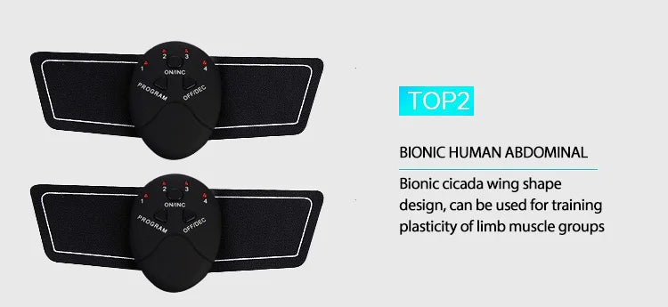 Wireless Muscle Stimulator Pads for Body Slimming - Smarsty
