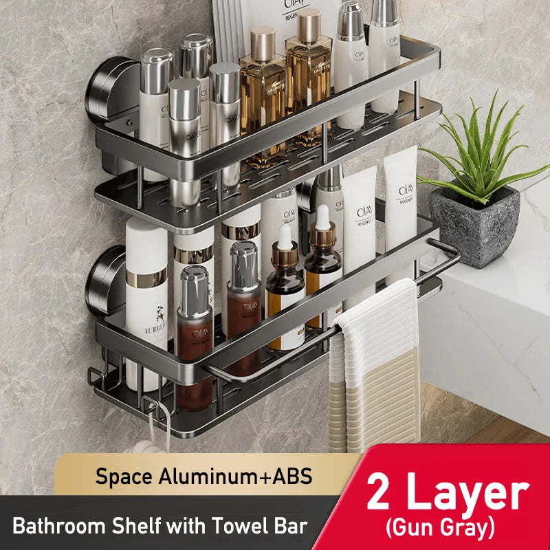 Bathroom Suction Cup Storage Rack for Easy Organization - Smarsty