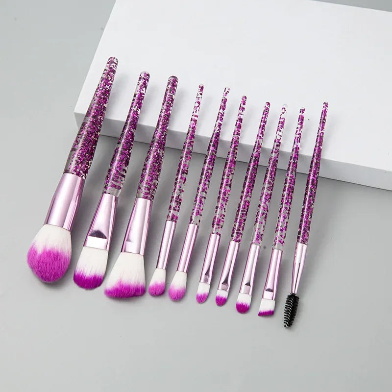 10PCS Professional Makeup Brush Set for Flawless Application - Smarsty