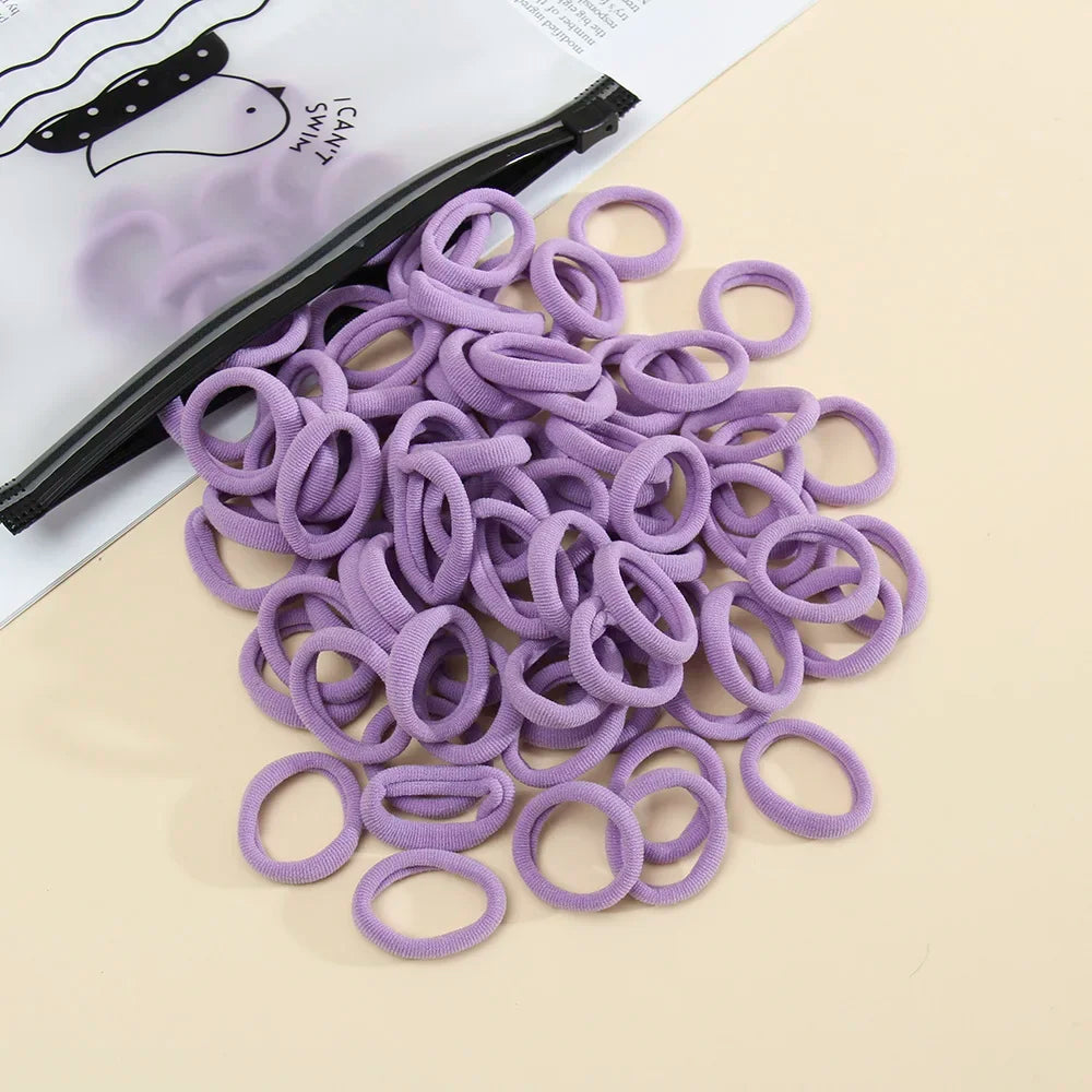 50 Pack Seamless Hair Ties Gentle No Damage Elastic - Smarsty