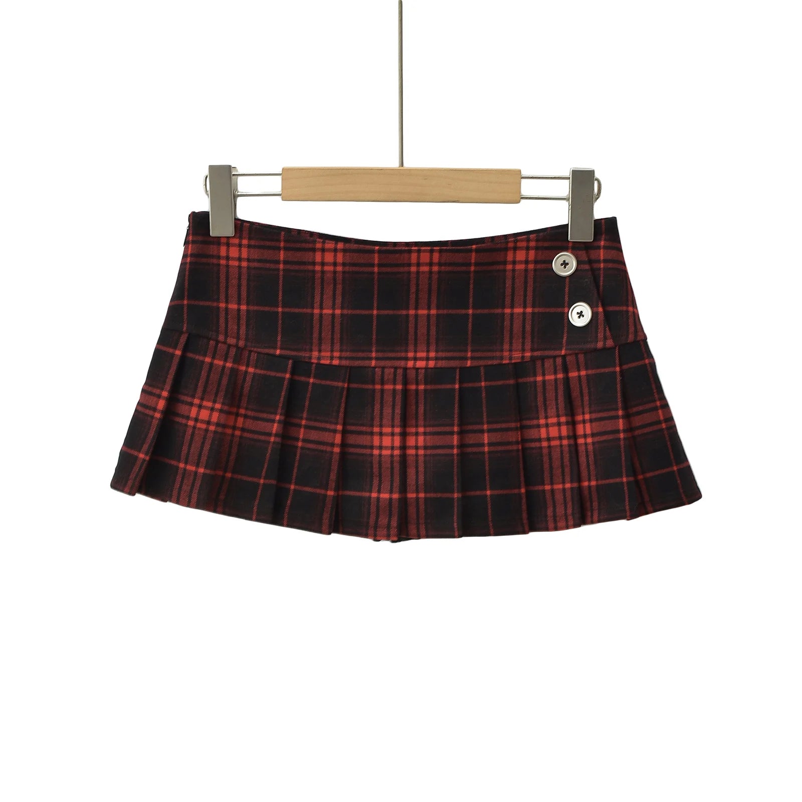 Summer Mini skirts for woman vintage korean fashion plaid skirts for women y2k skirts pleated red plaid skirts preppy style - Smarsty