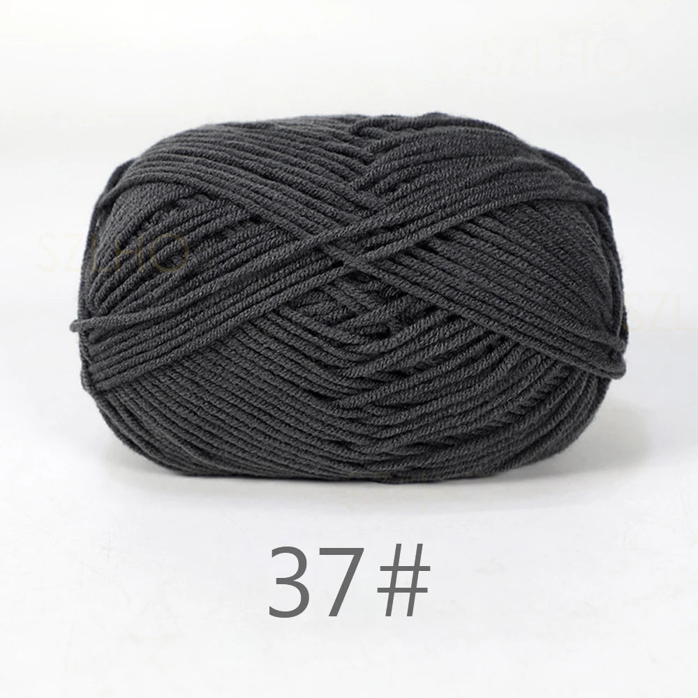 Soft Milk Cotton Yarn for Hand Knitting Projects - Smarsty
