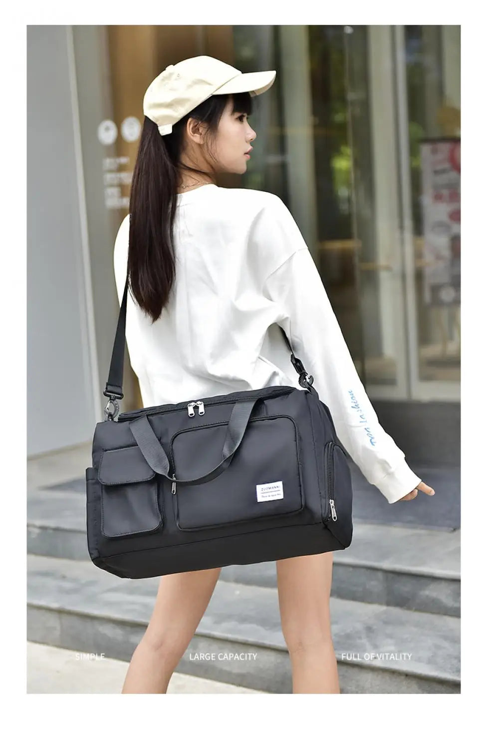 Unixinu Carry On Weekender Duffle Bag With Shoe Compartment - Smarsty