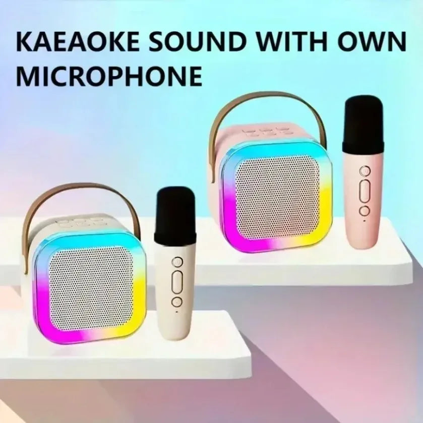 XIKCU Portable Karaoke Machine With Dual Microphones - Smarsty