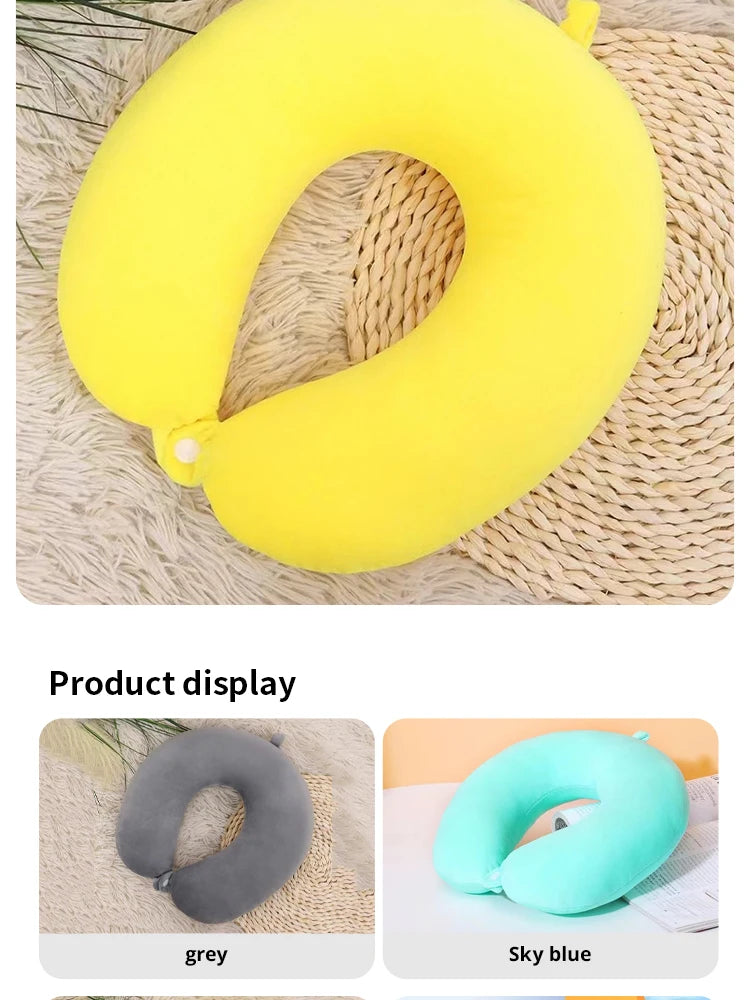 Comfortable U-Shaped Travel Neck Pillow for Fatigue Relief - Smarsty