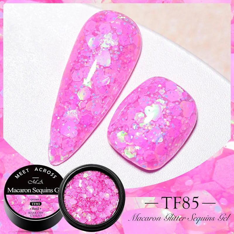 Pink Dried Flower Gel Nail Polish for Fairy Nail Art - Smarsty