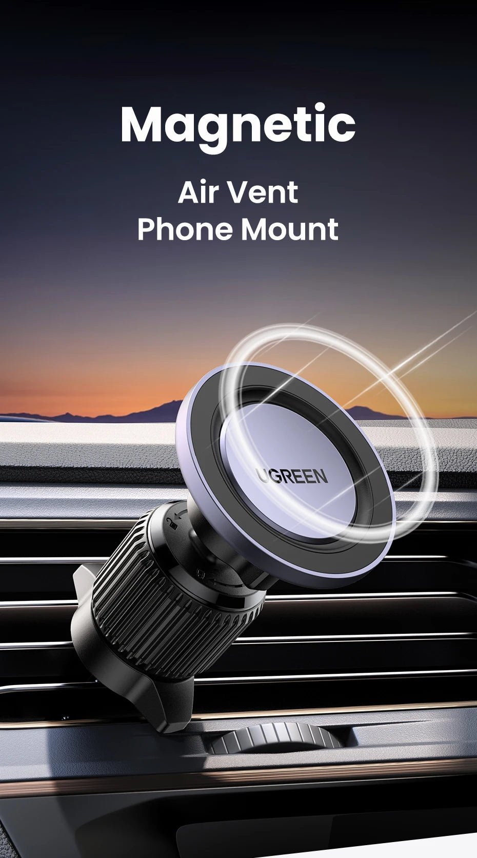 Magnetic Car Phone Holder Air Vent Mount For IPhone - Smarsty
