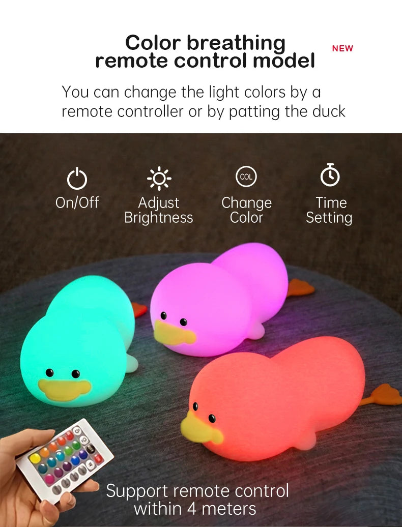 Soft Light Doudou Duck Night Light for Kids - Smarsty