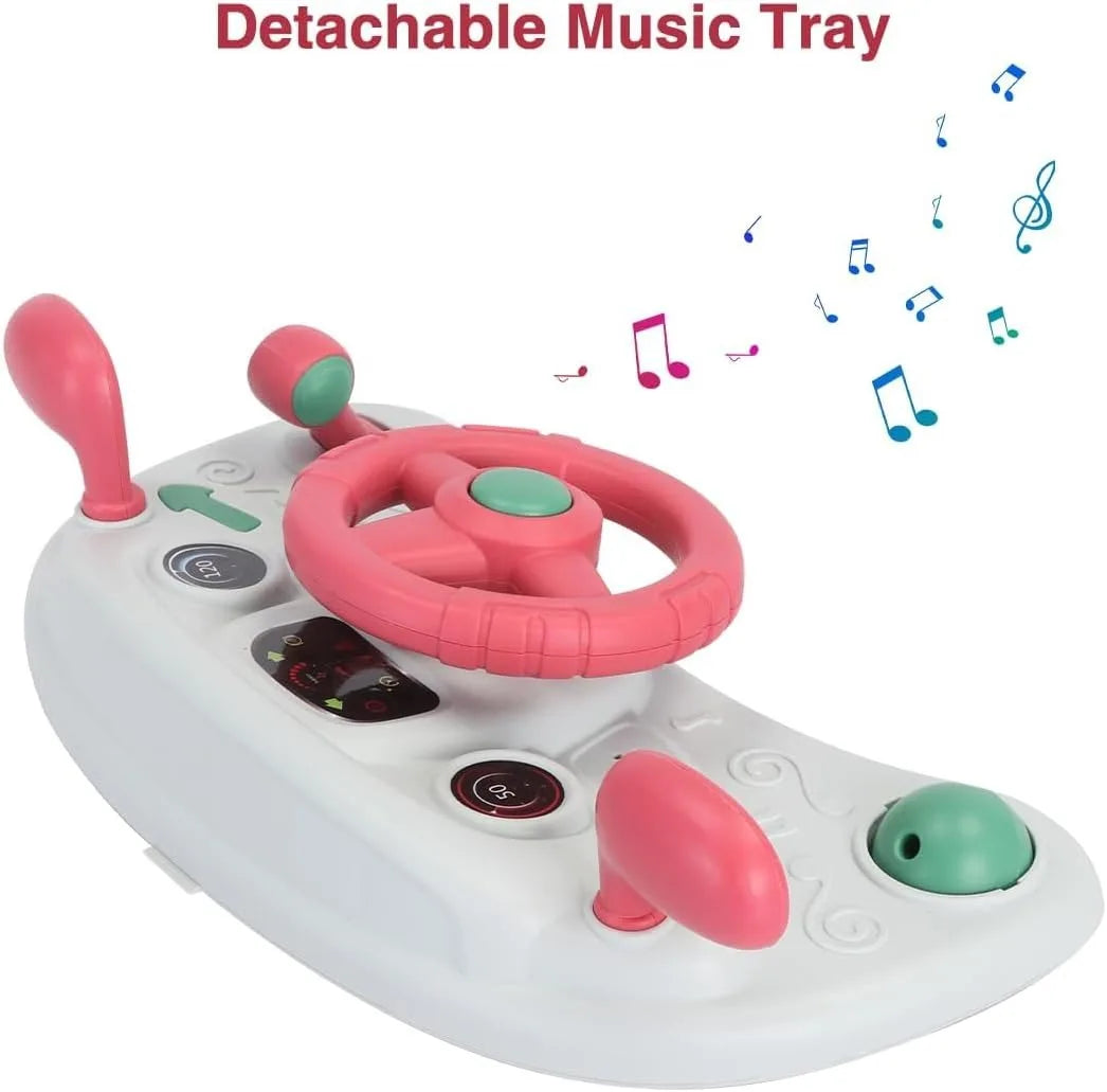 2 in 1 Baby Walker, Toddler Baby Push Walker with Removable Feeding Tray and Music Tray(Without Battery), Foldable Walker - Smarsty