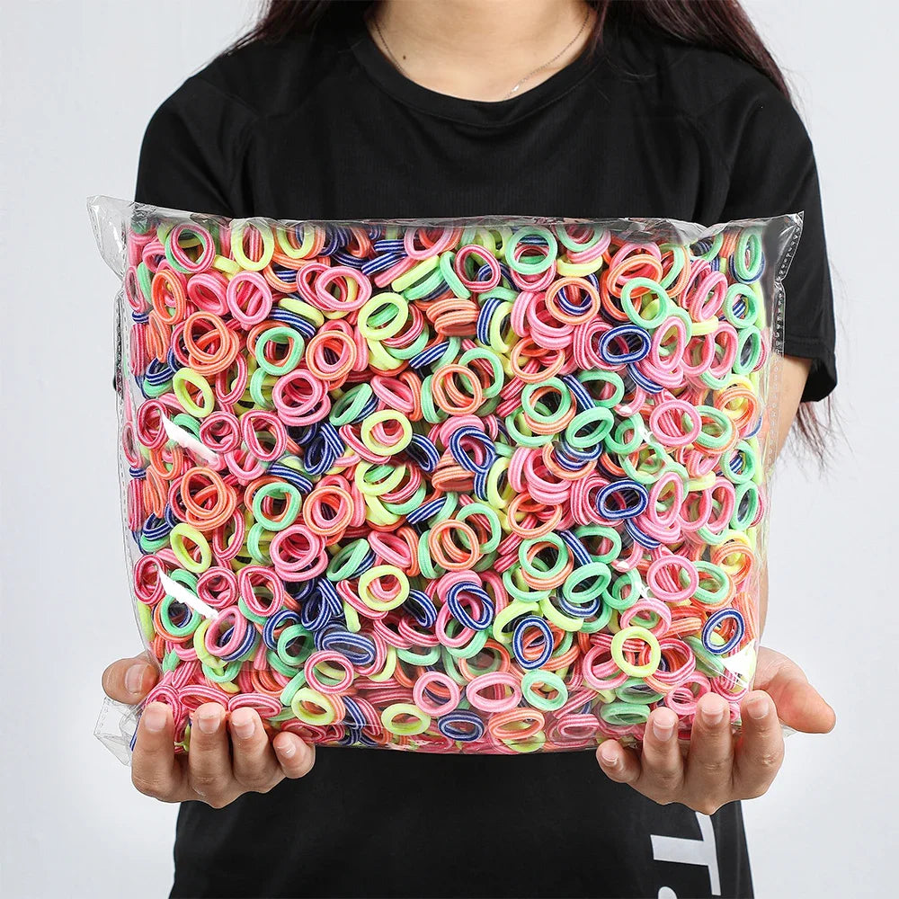 Colorful Nylon Hair Bands For Girls Elastic Gentle Hold - Smarsty