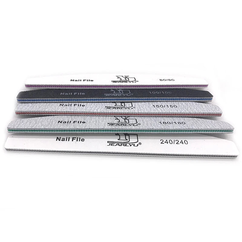 5Pcs Nail File Set with Colorful Grit Options - Smarsty