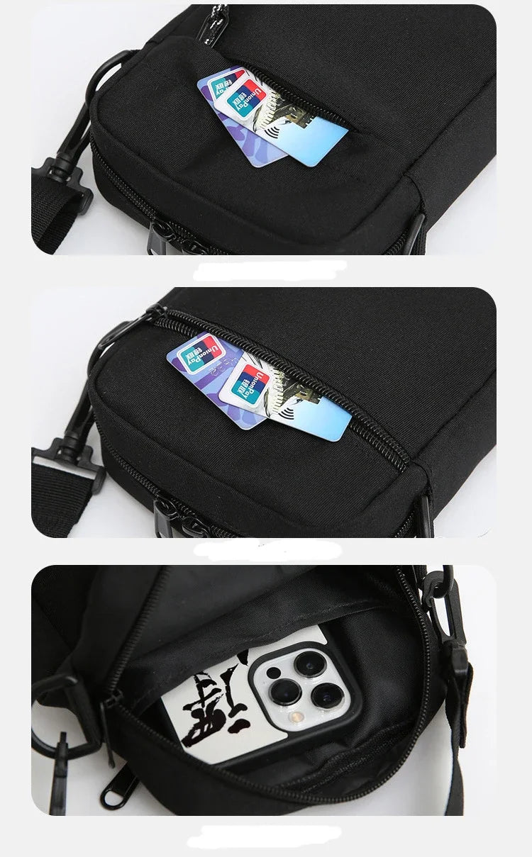 Compact Square Crossbody Bag With Oxford Cloth Durability - Smarsty