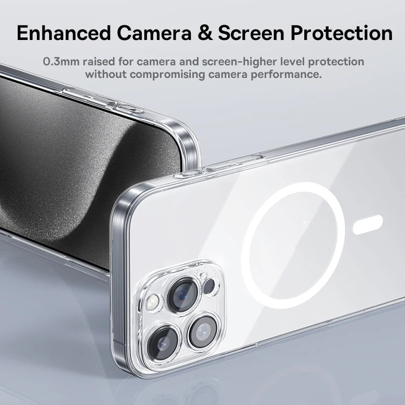 MagSafe Clear Case For iPhone 11-16 Slim Transparent - Smarsty
