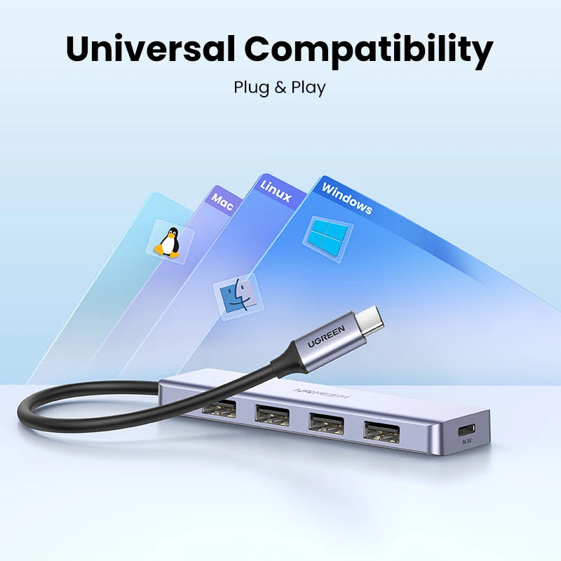 USB C Hub 4 Ports USB 3.0 UltraSlimDock For MacBook