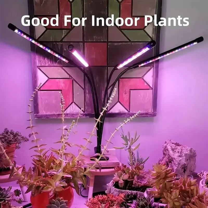USB LED Plant Grow Light Indoor Garden 5 Dimmable Levels Grow Light Full Spectrum Timer Setting Hydroponic Greenhouse 3H/9H/12H