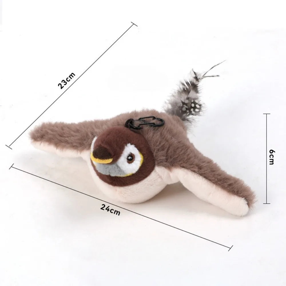 Touch Sensitive Rechargeable Chirping Bird Cat Toy - Smarsty