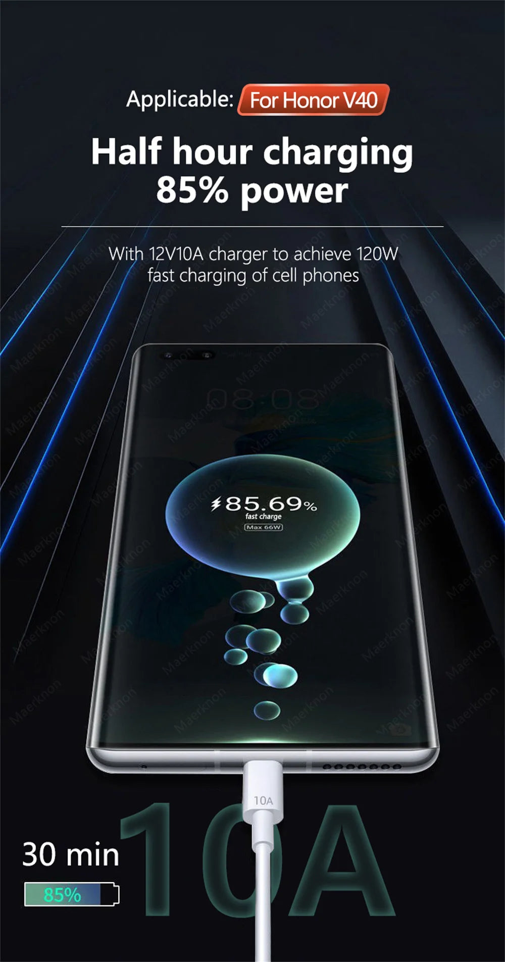 120W Super Fast Charging USB C Cable for Phones - Smarsty