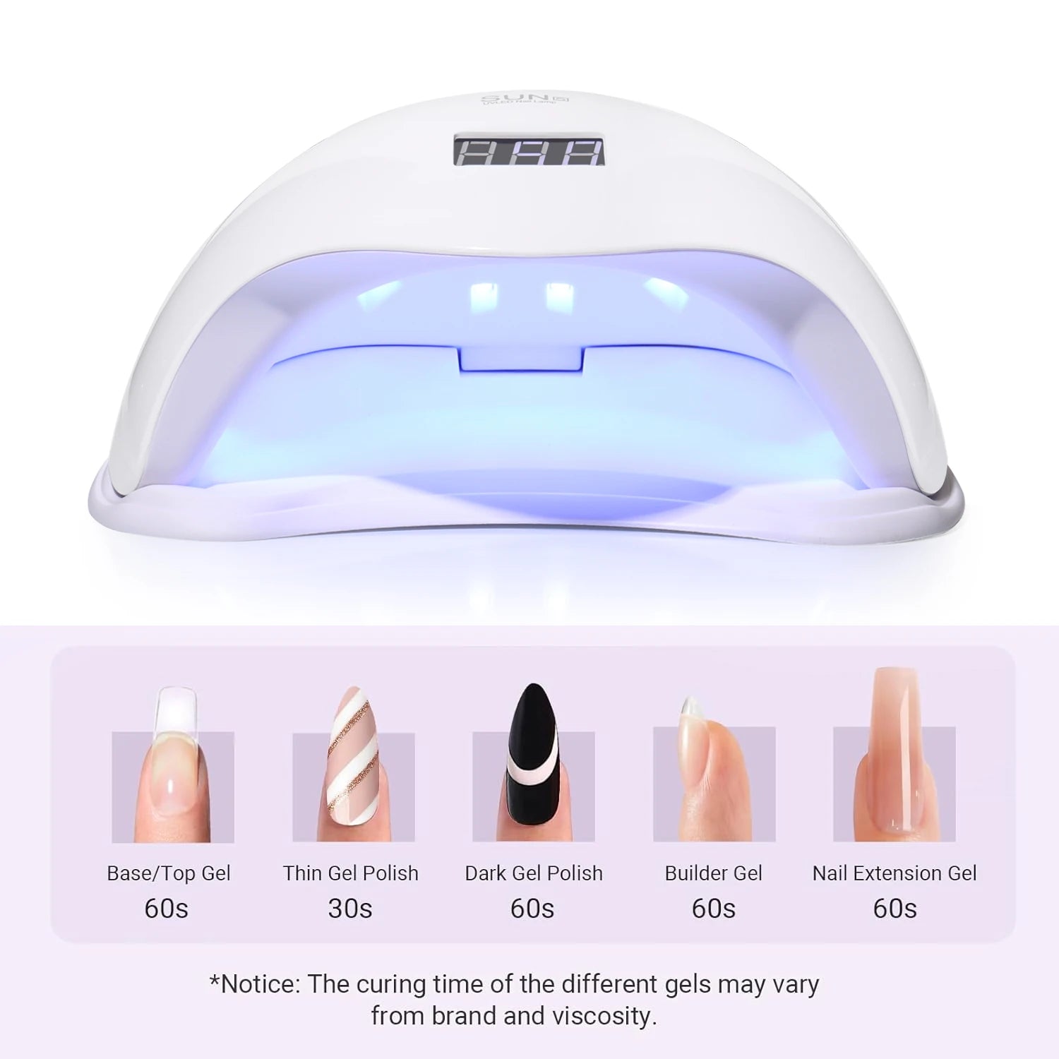 YIKOOLIN UV LED Nail Lamp 48W Fast Drying Solution - Smarsty
