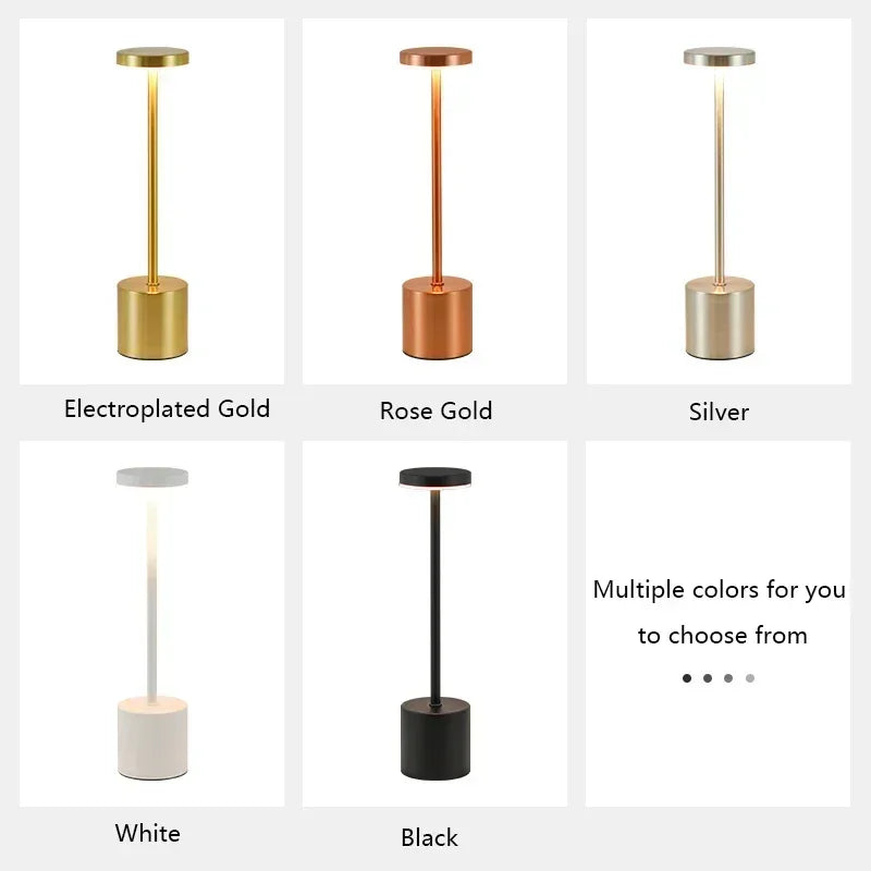 LED Touch Table Lamp Rechargeable Night Light for Ambiance - Smarsty