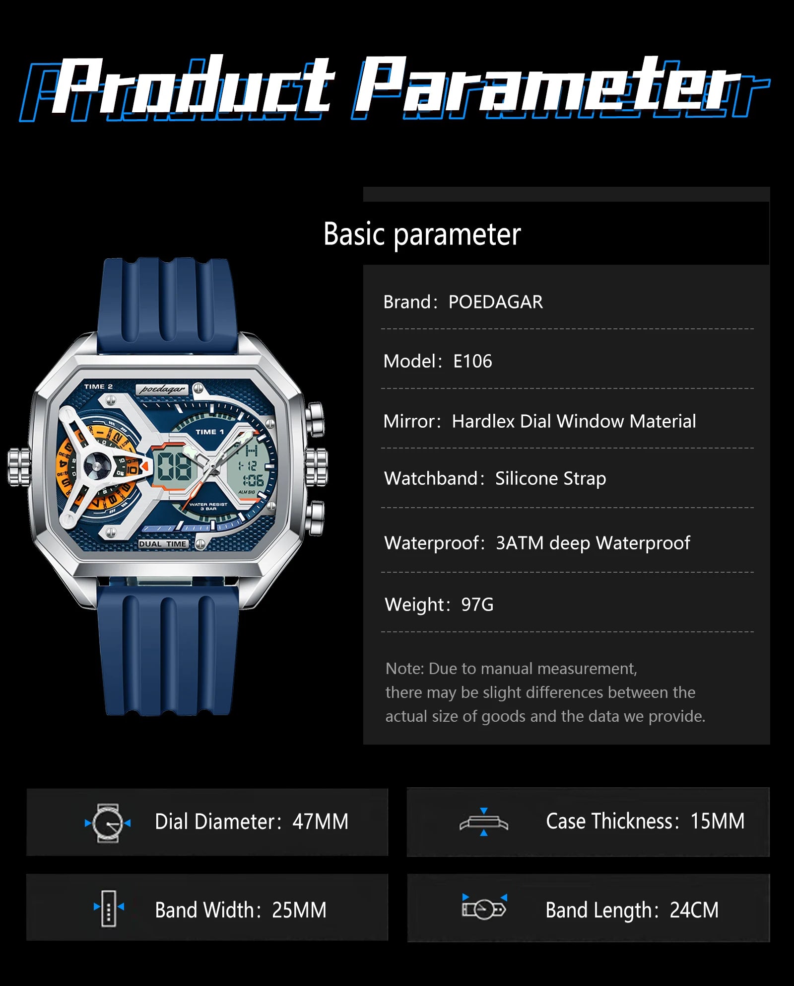 Luxury Men’s Luminous Quartz Watch with LED Calendar - Smarsty