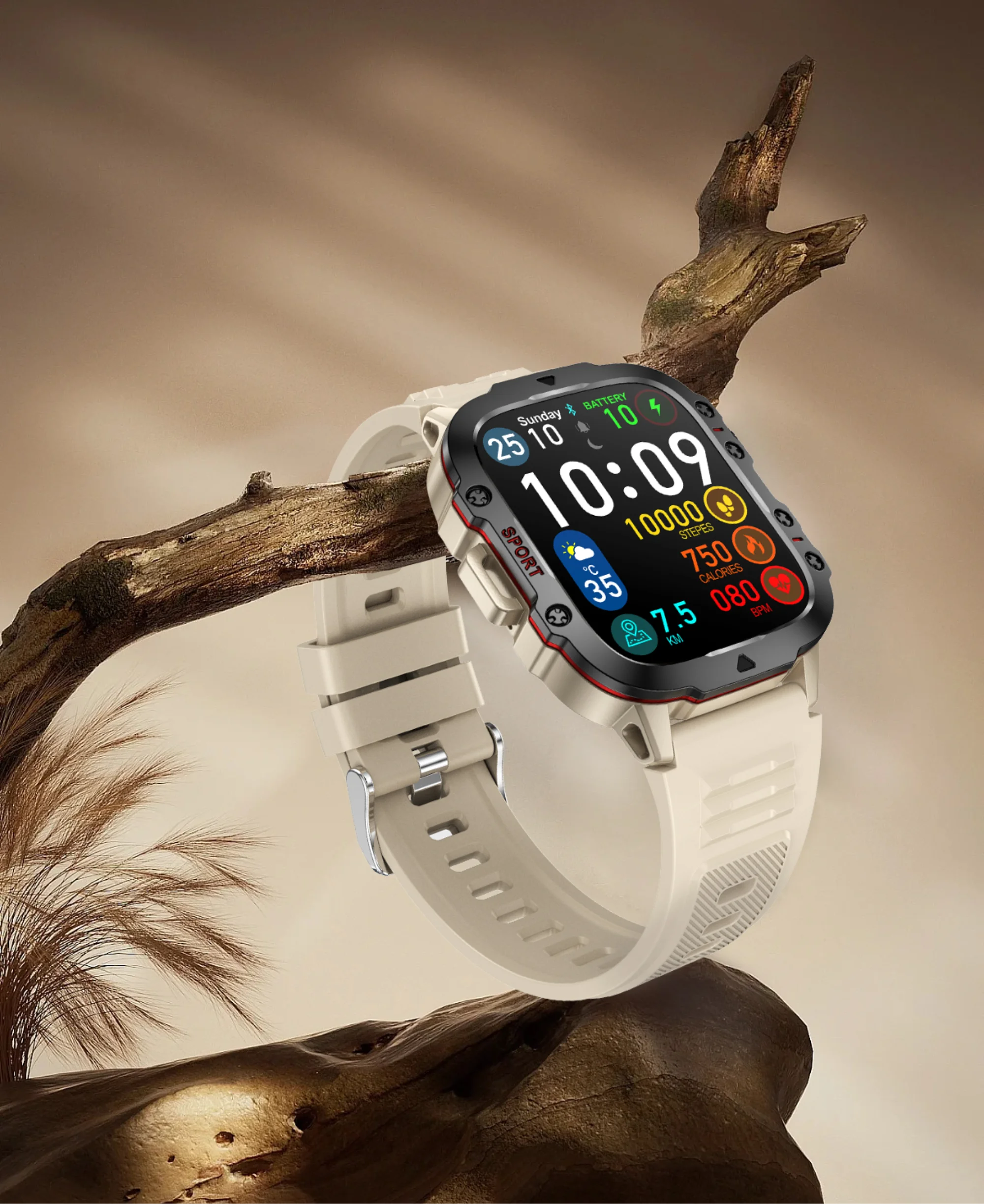Smart Waterproof Fitness Smartwatch with Bluetooth Call - Smarsty