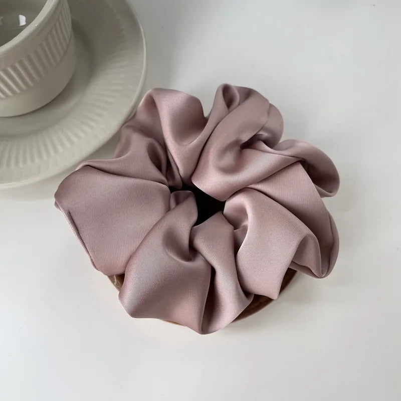 Satin Scrunchies Hair Accessories Gentle Soft Hold Premium - Smarsty
