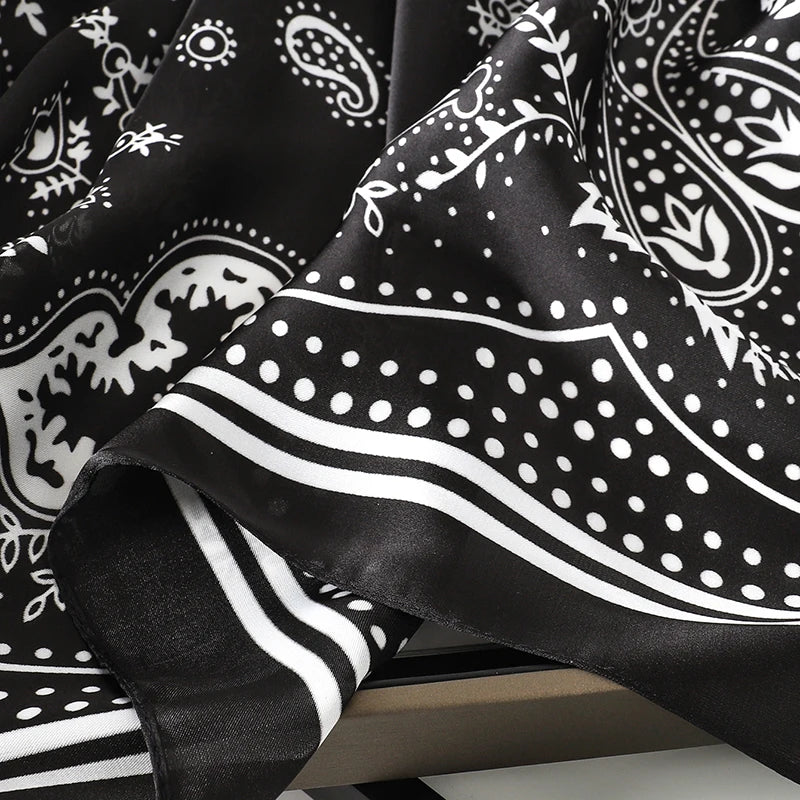 Elegant Silk Floral Hairbands and Neck Scarves - Smarsty