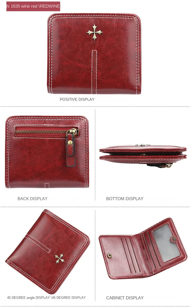 2023 New Mini Women Wallets Free Name Engraving Fashion Small Wallets Zipper PU Leather Quality Female Purse Card Holder Wallet