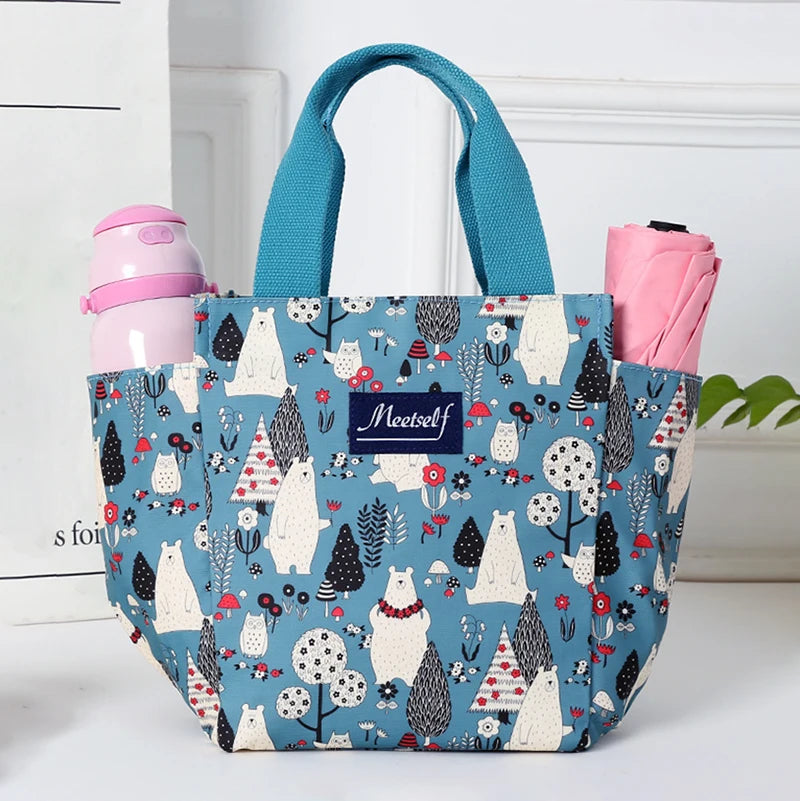 Insulated Thermal Lunch Bag Bento Tote For Office Workers - Smarsty