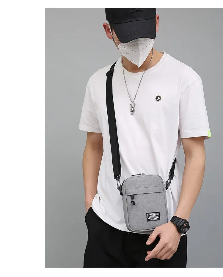 Compact Square Crossbody Bag With Oxford Cloth Durability - Smarsty