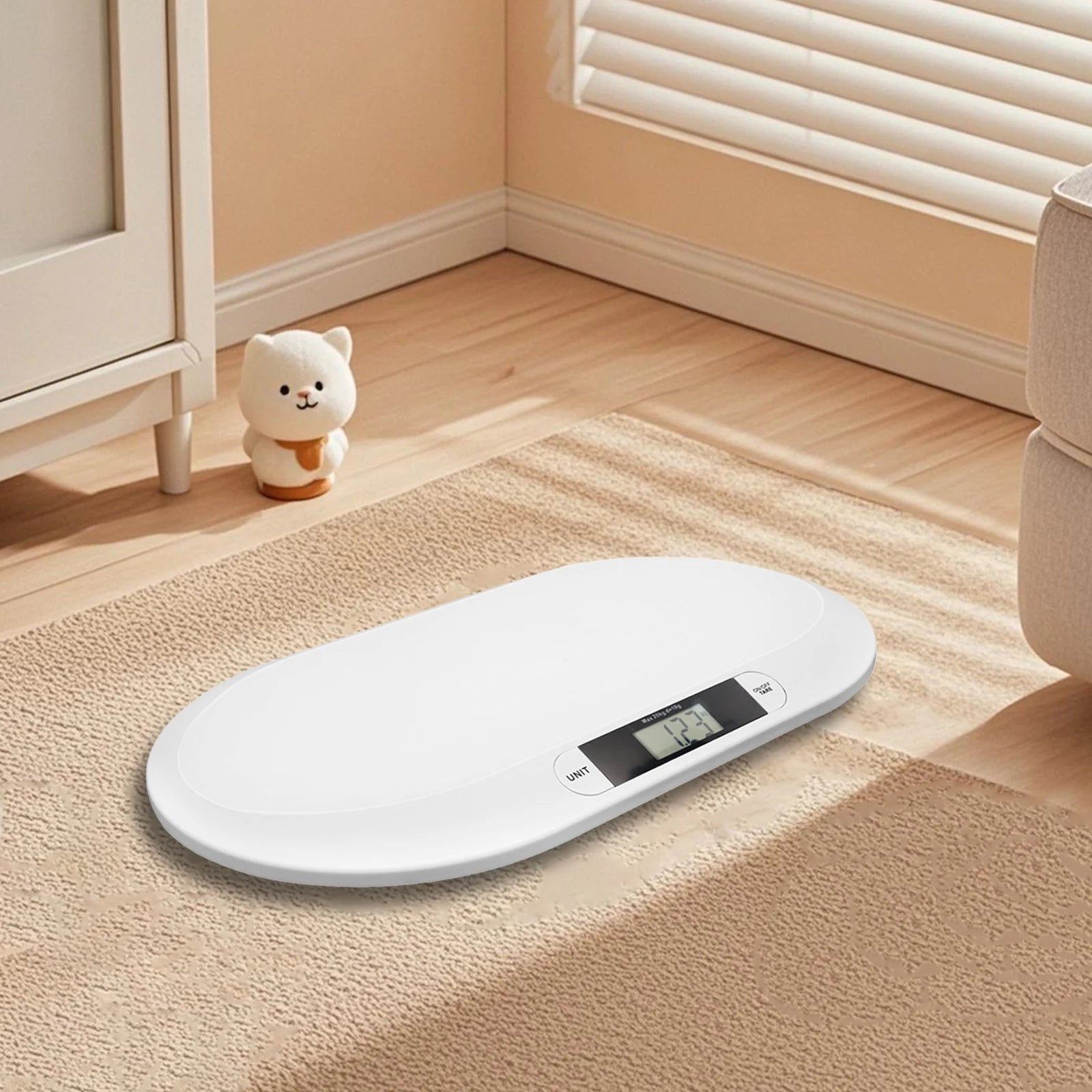 Digital Baby Scale – 44lb Capacity, High Precision Strain Gauge, Auto Shut-Off, Overload Indicator, Multi-Unit Display (kg/lb/st - Smarsty