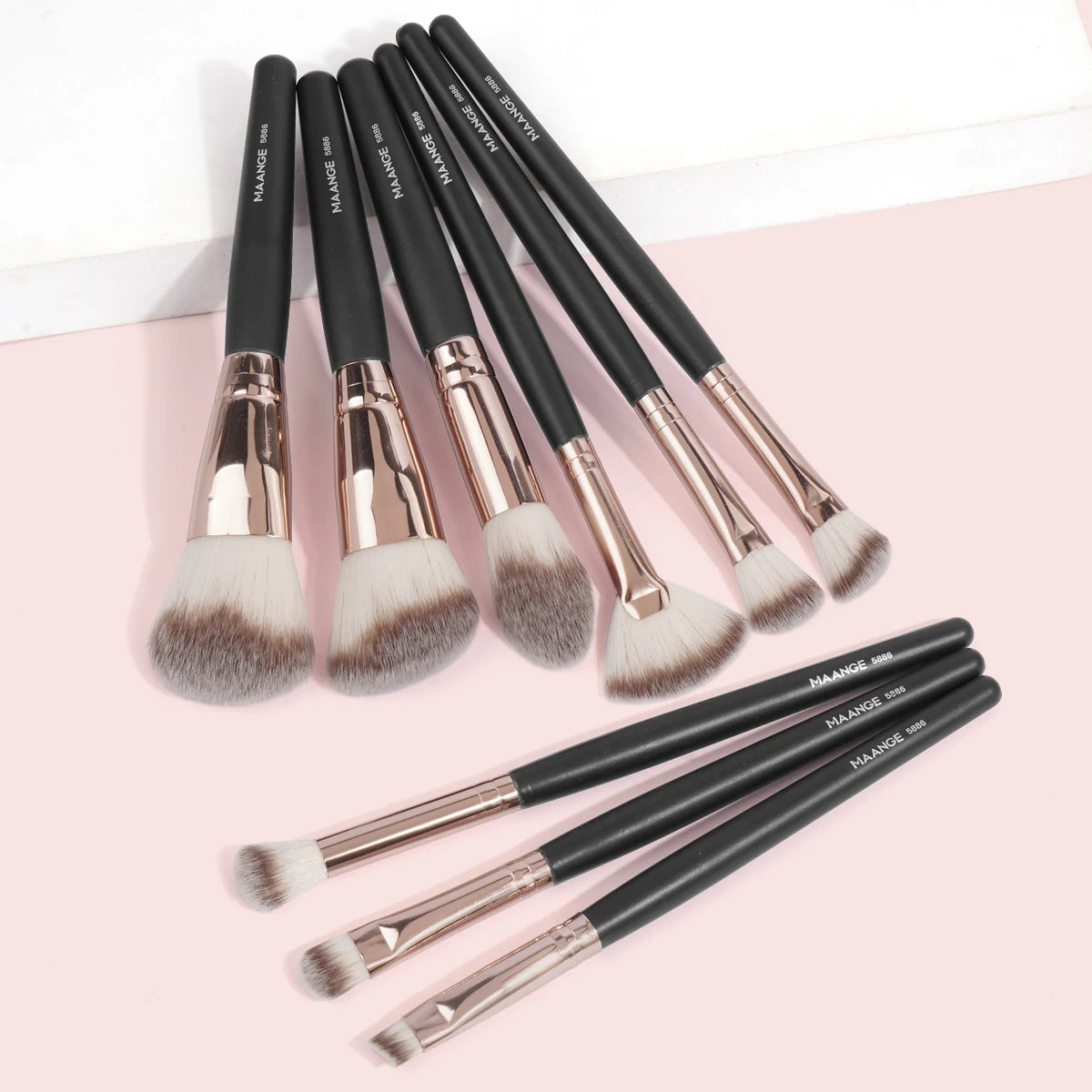 Maange 9Pcs Makeup Brush Set for Flawless Application - Smarsty