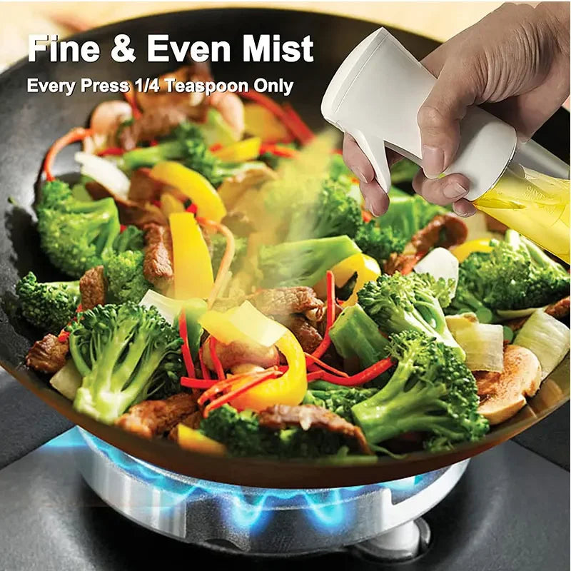 200/300/500ml Oil Spray Bottle BBQ Cooking Olive Oil Sprayer Plastic Baking Oil Spray Empty Bottle Vinegar Bottle Or Oil brush - Smarsty