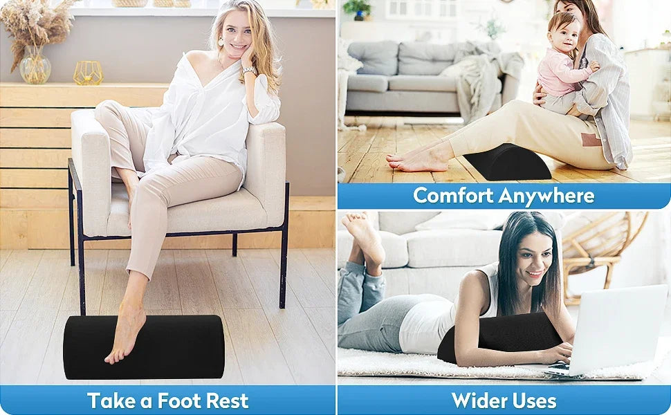 Ergonomic Memory Foam Foot Rest for Desk Comfort - Smarsty