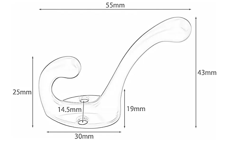 Heavy Duty Vintage Coat Hooks Wall Mounted Set - Smarsty