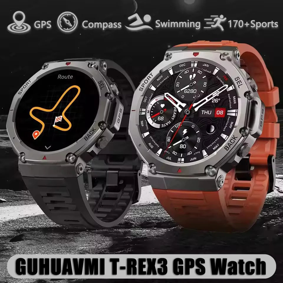 T-Rex 3 GPS Smart Watch with Altimeter and Waterproof Design - Smarsty